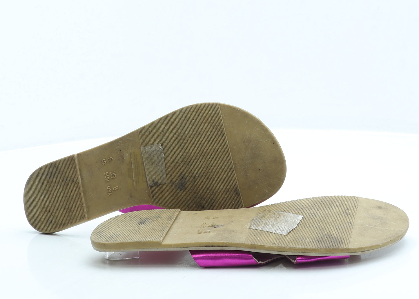 Atmosphere Womens Pink Leather Slip On Sandal UK 6 39 US 8