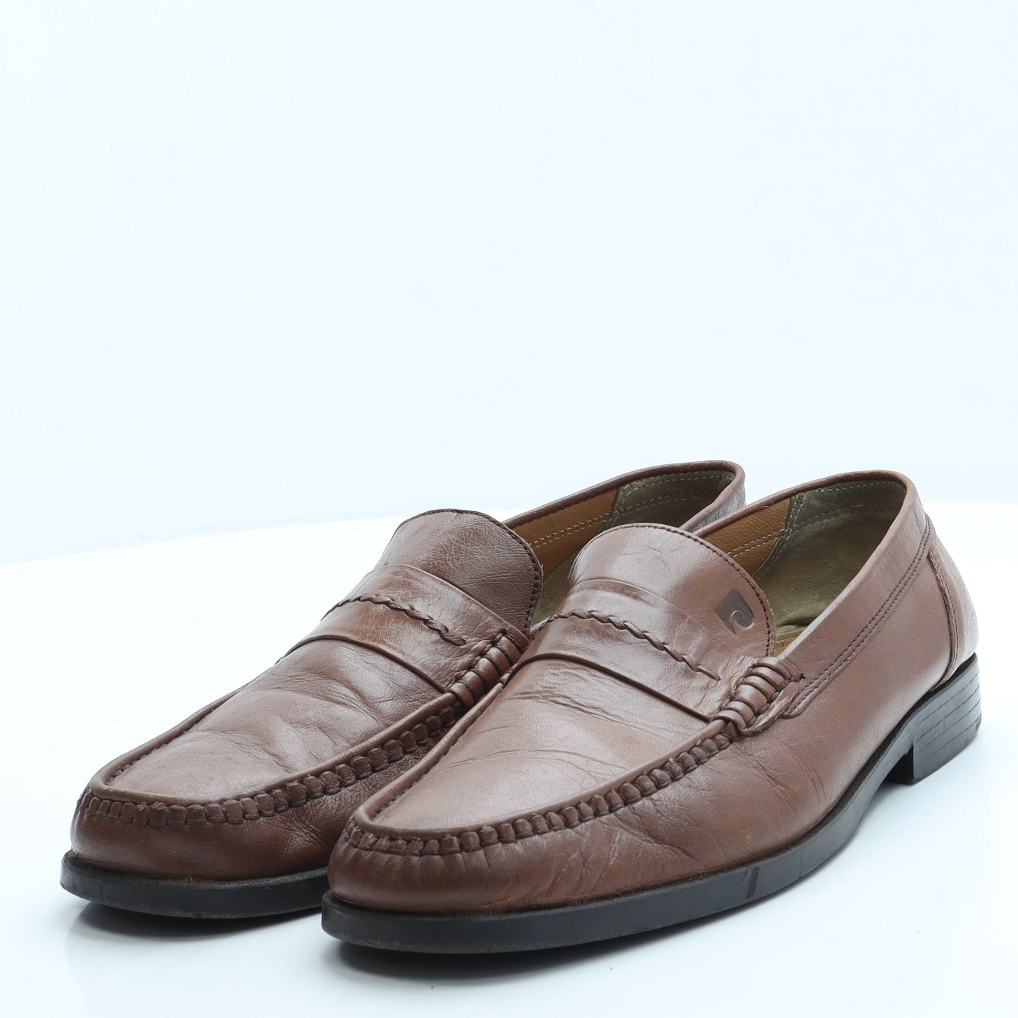 Cardin Mens Brown Leather Loafer Casual UK 8 42