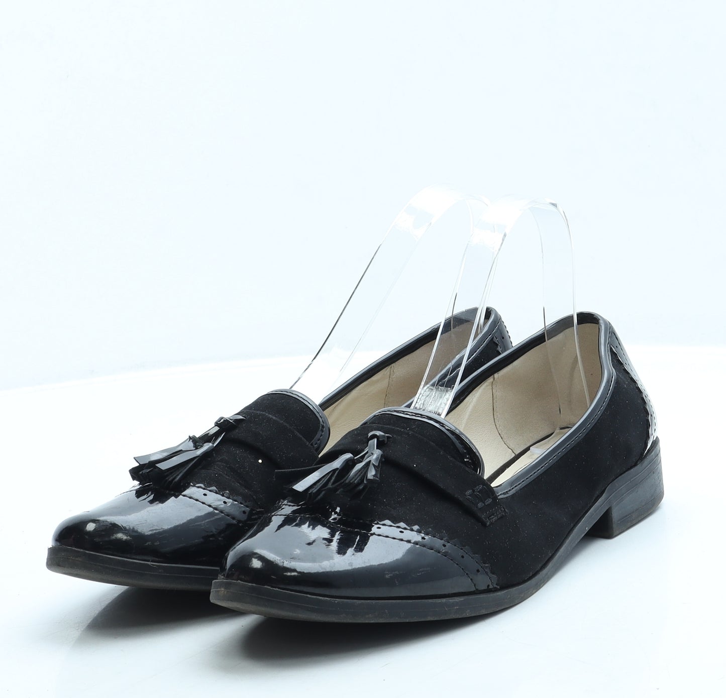 Miso Womens Black Polyester Loafer Flat UK 6 39