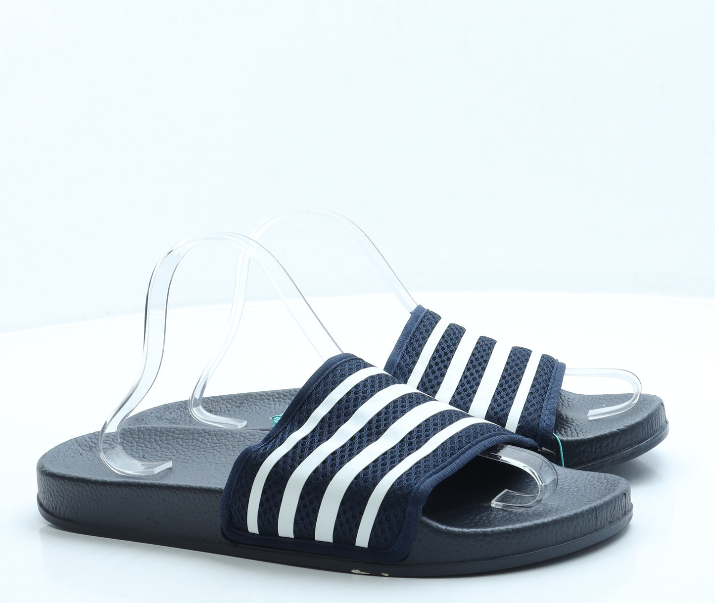 Hello Summer Mens Blue Striped Polyester Slider Sandal UK 11 45