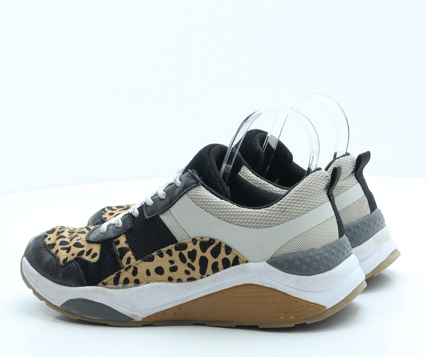 Autograph Womens Brown Animal Print Polyester Trainer UK 6