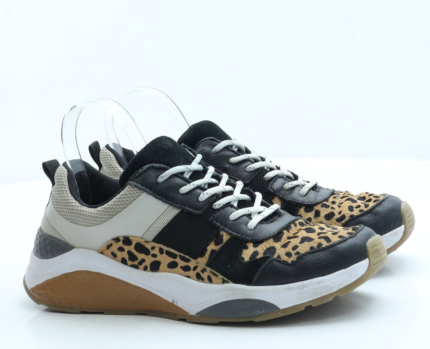 Autograph Womens Brown Animal Print Polyester Trainer UK 6