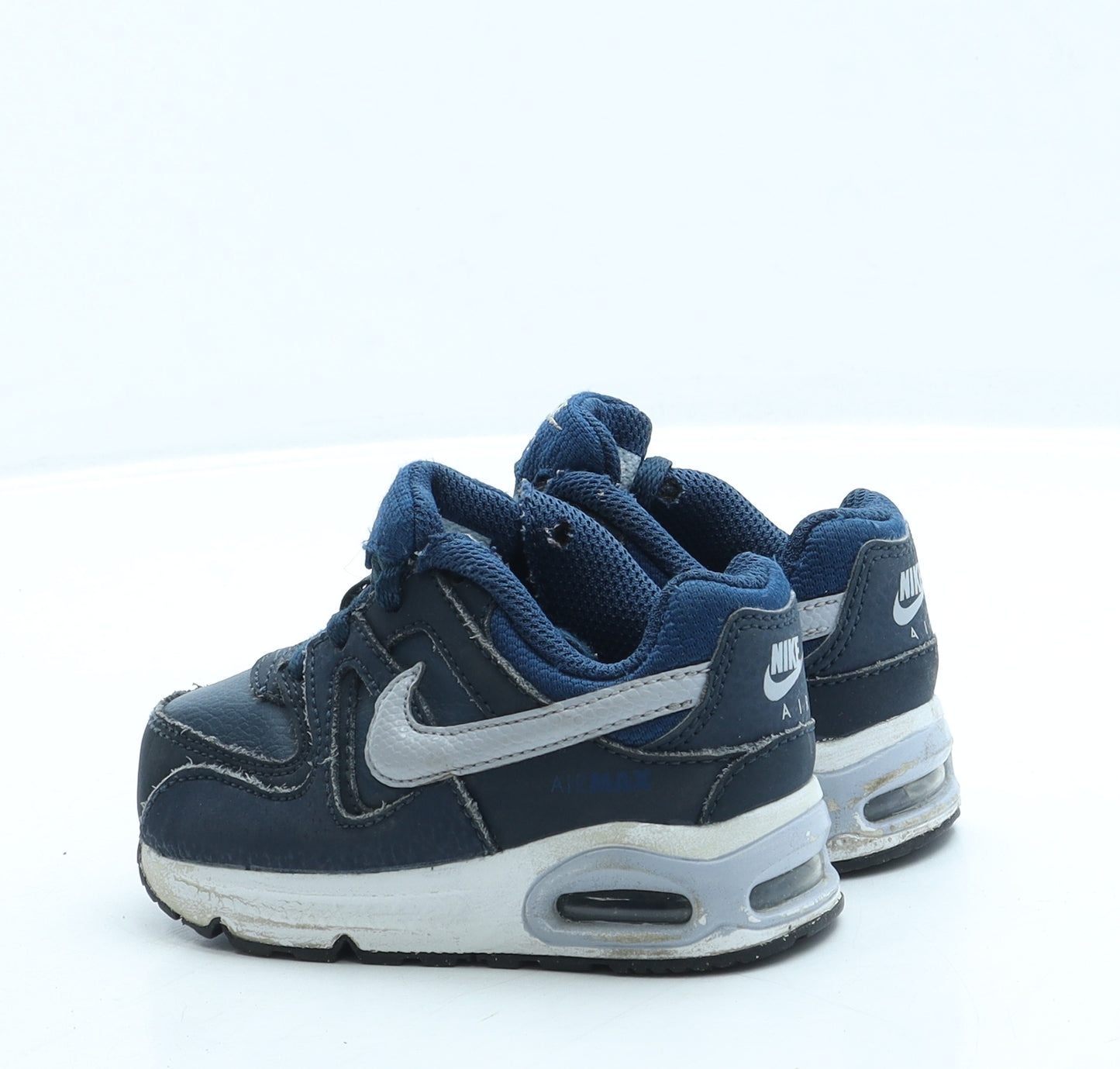 Nike Boys Blue Leather Trainer UK 5.5 22