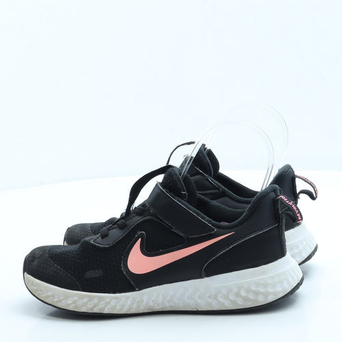 Nike Girls Black Polyester Trainer UK 13 31.5