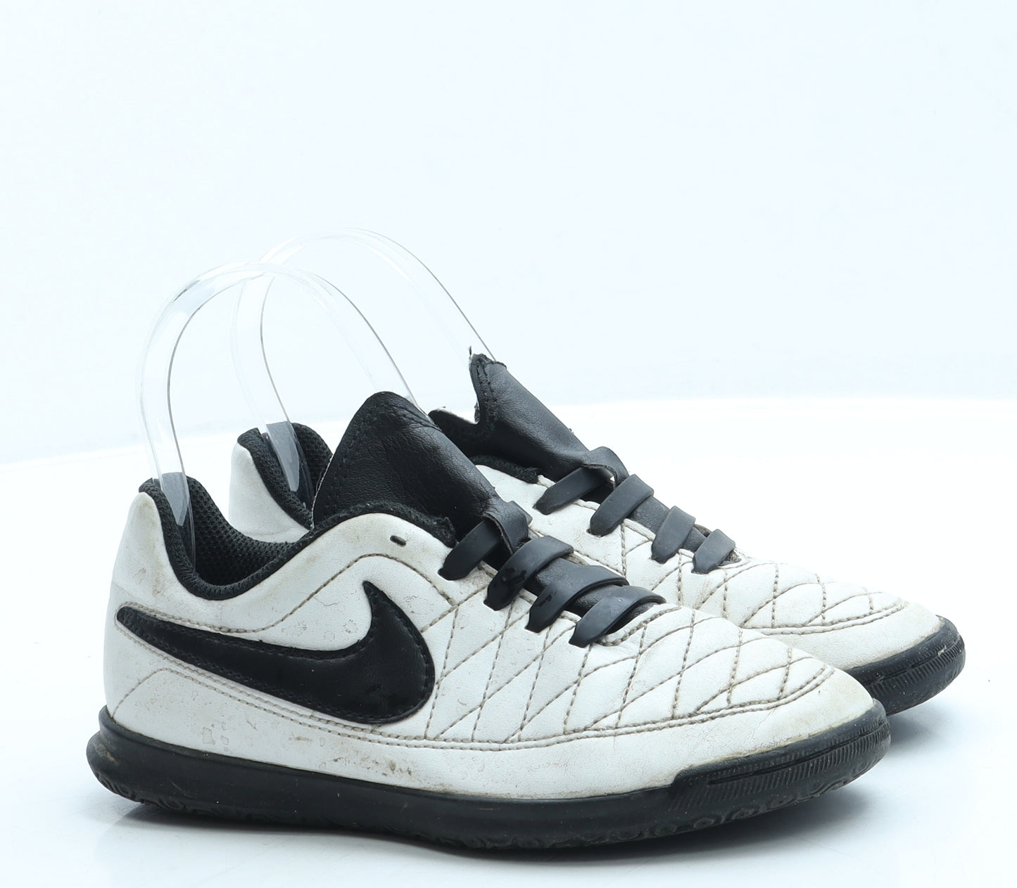 Nike Boys White Leather Trainer UK 13 31.5 - Astro Turf shoe