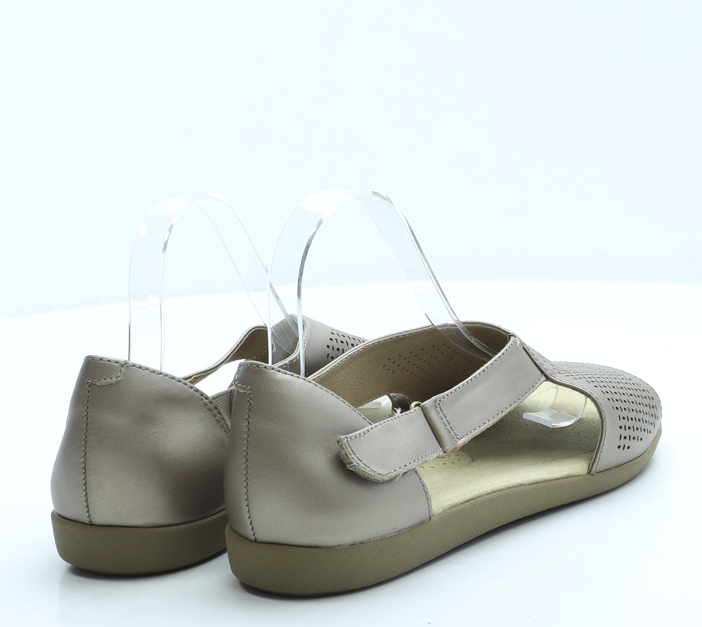 Clarks Womens Gold Geometric Leather Slingback Sandal UK 6 39
