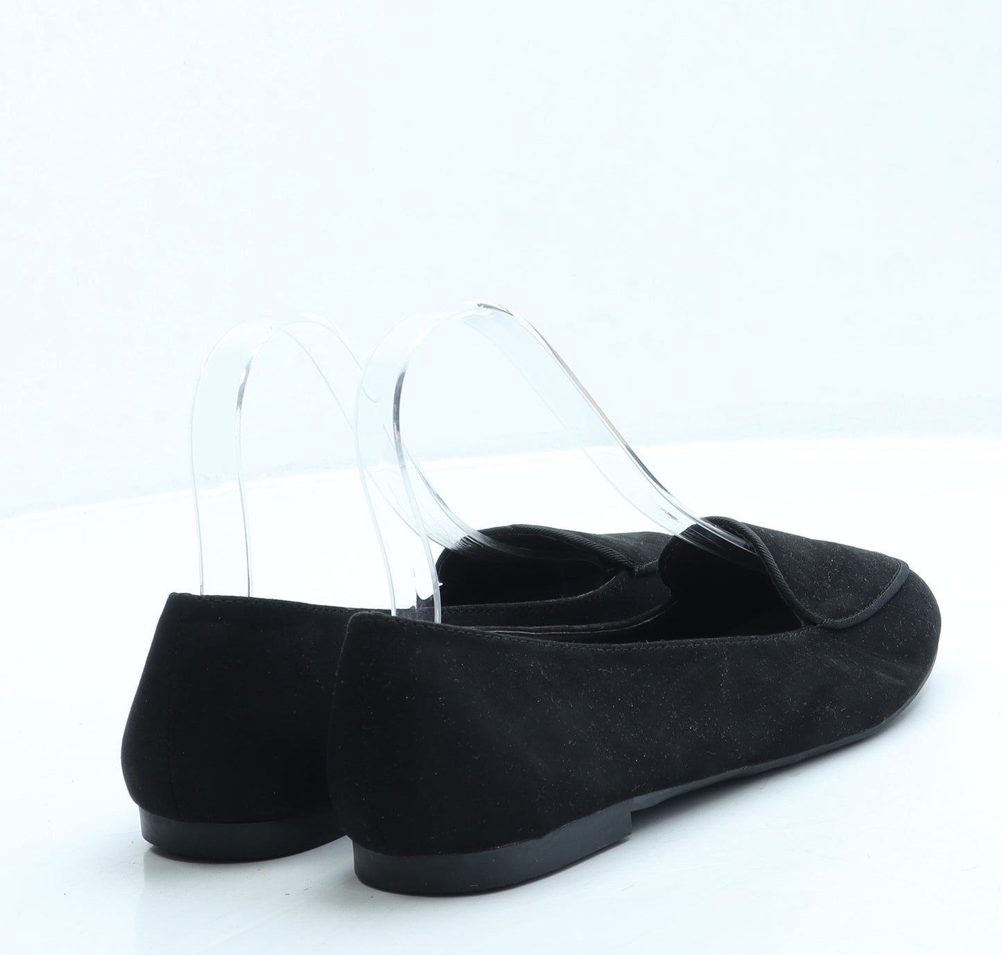 New Look Womens Black Suede Loafer Flat UK 5 38