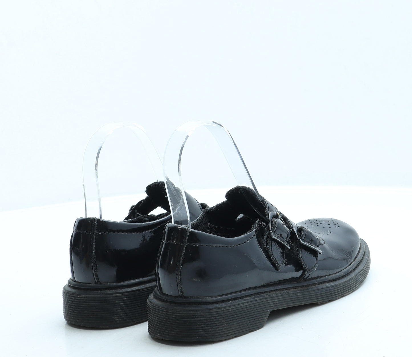 Dr. Martens Girls Black Leather Mary Jane Flat UK 2.5 35
