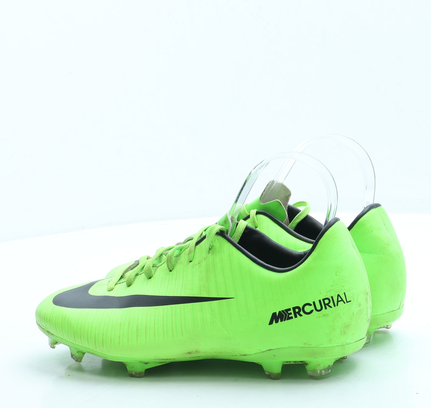 Nike Boys Green Leather Trainer UK 5.5 38.5