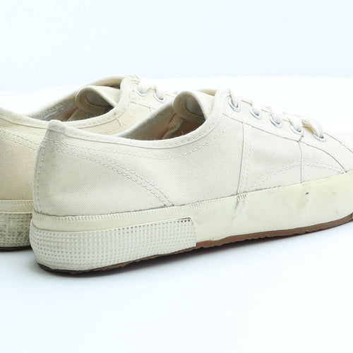 Preworn Mens Beige Fabric Trainer UK 8 42