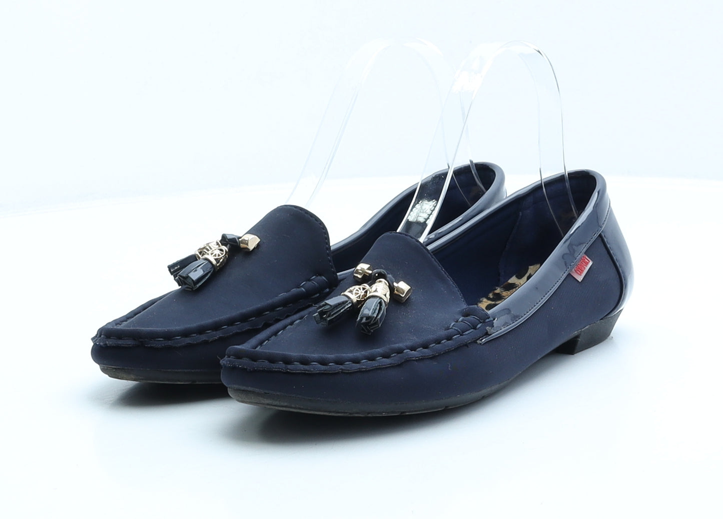 Confort Womens Blue Polyester Loafer Flat UK 5 38