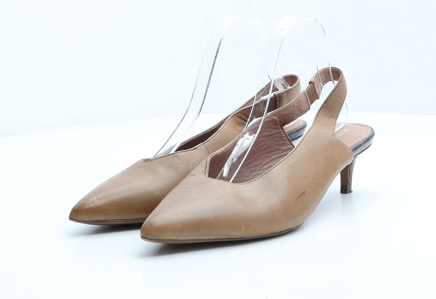 NEXT Womens Brown Leather Slingback Heel UK 7 41