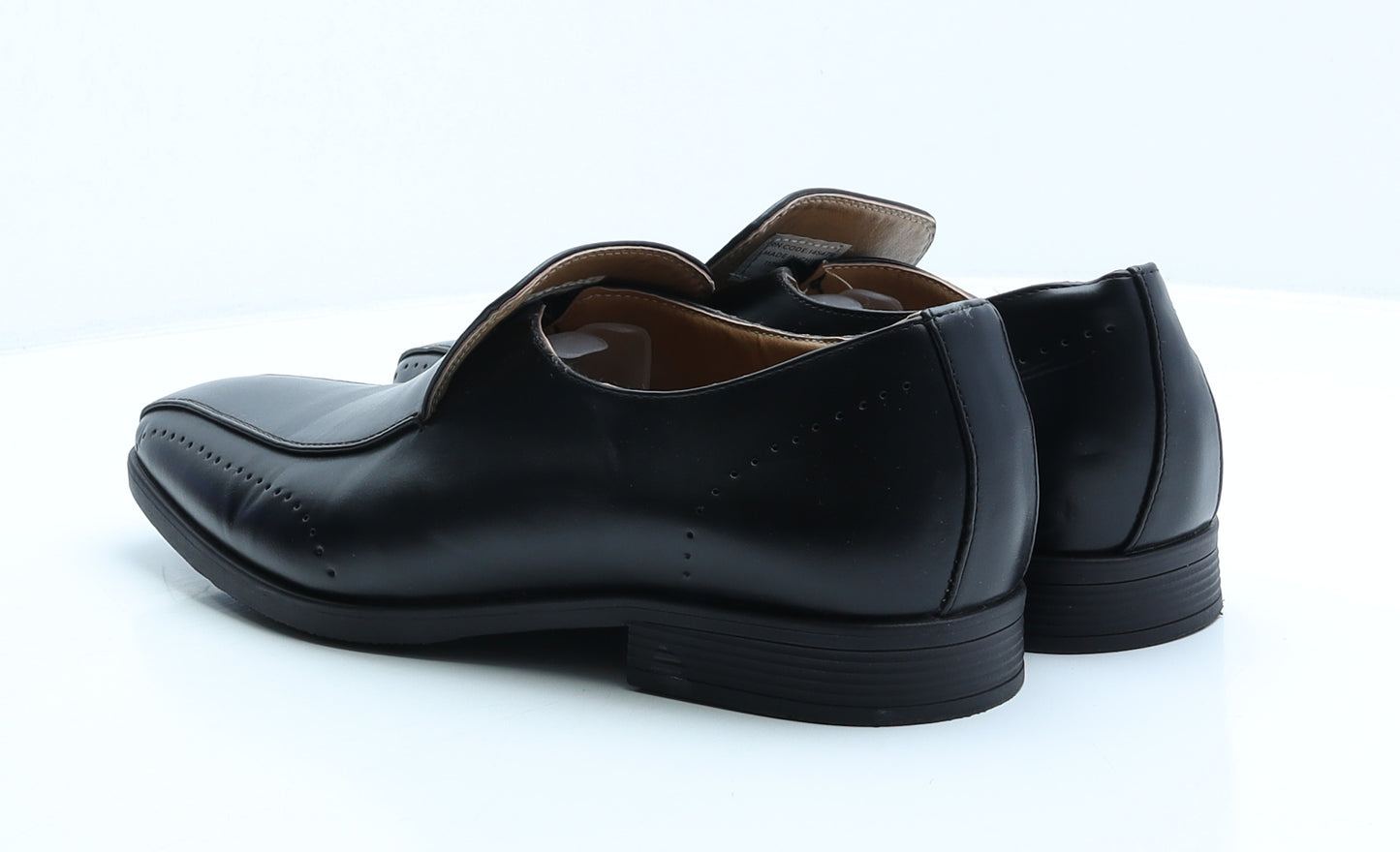 Primark Mens Black Leather Loafer Casual UK 10 44 US 11