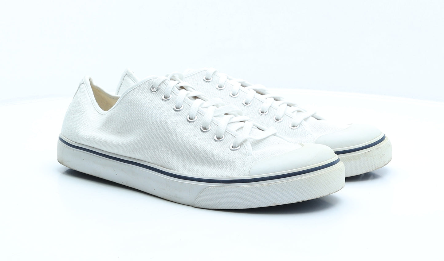 NEXT Mens White Fabric Trainer UK 12 47