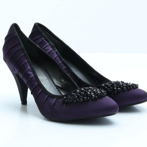 New Look Womens Purple Polyester Court Heel UK 6 39