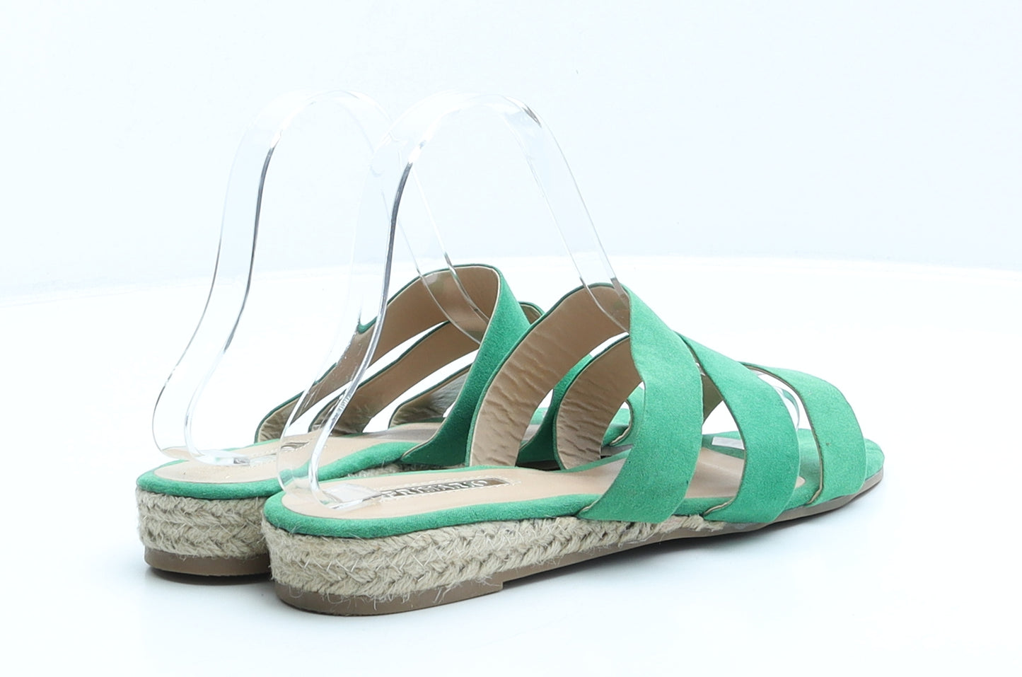 Primark Womens Green Suede Espadrille Sandal UK 5 38 US 7