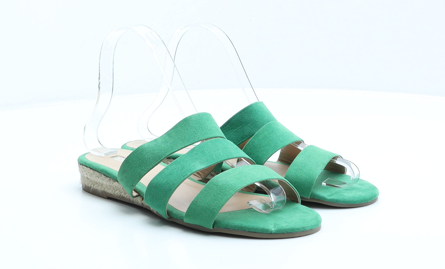 Primark Womens Green Suede Espadrille Sandal UK 5 38 US 7