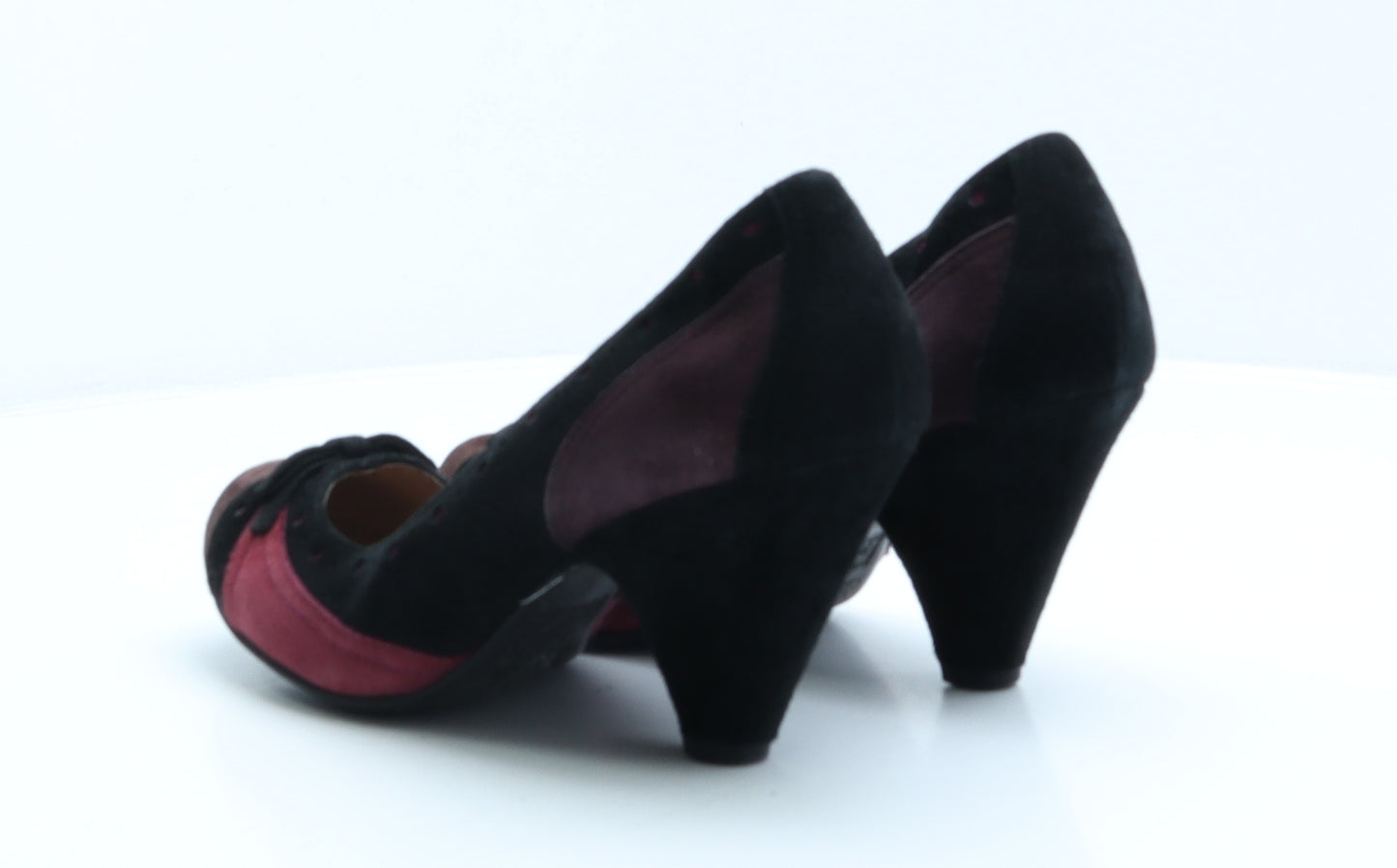 Per Una Womens Multicoloured Colourblock Leather Court Heel UK 7