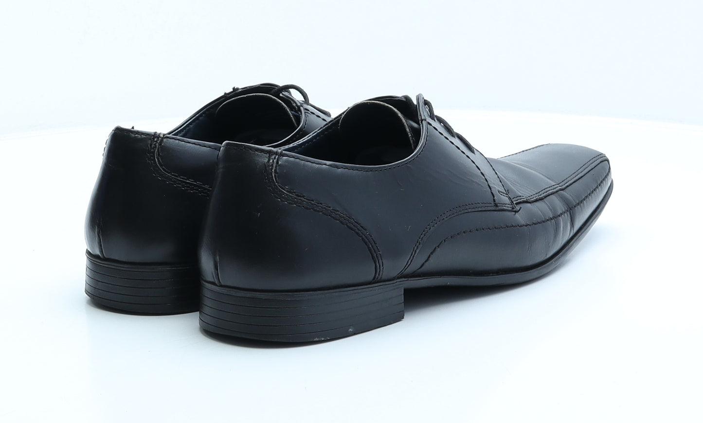 NEXT Mens Black Leather Derby Dress UK 8 42