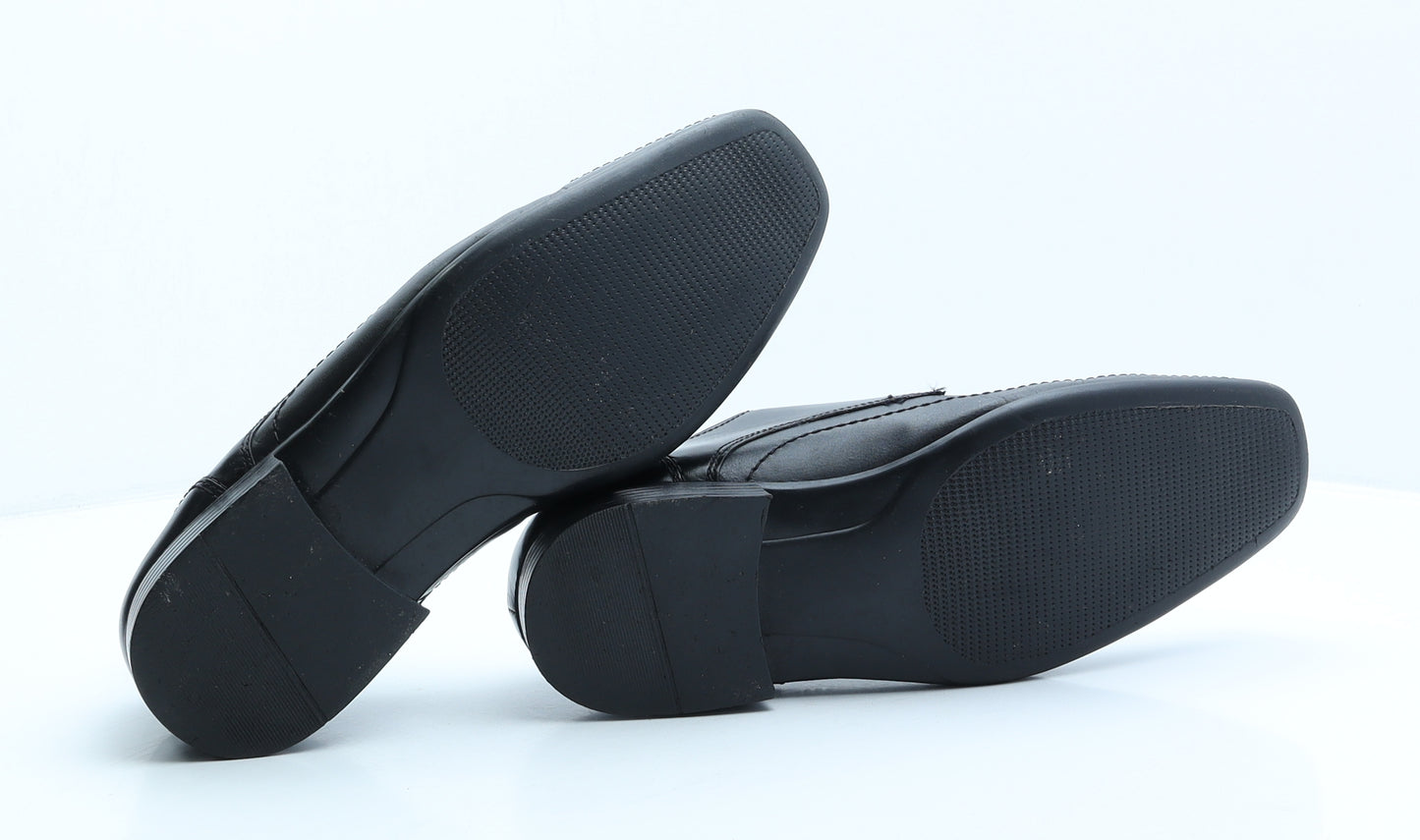 NEXT Mens Black Leather Derby Dress UK 8 42