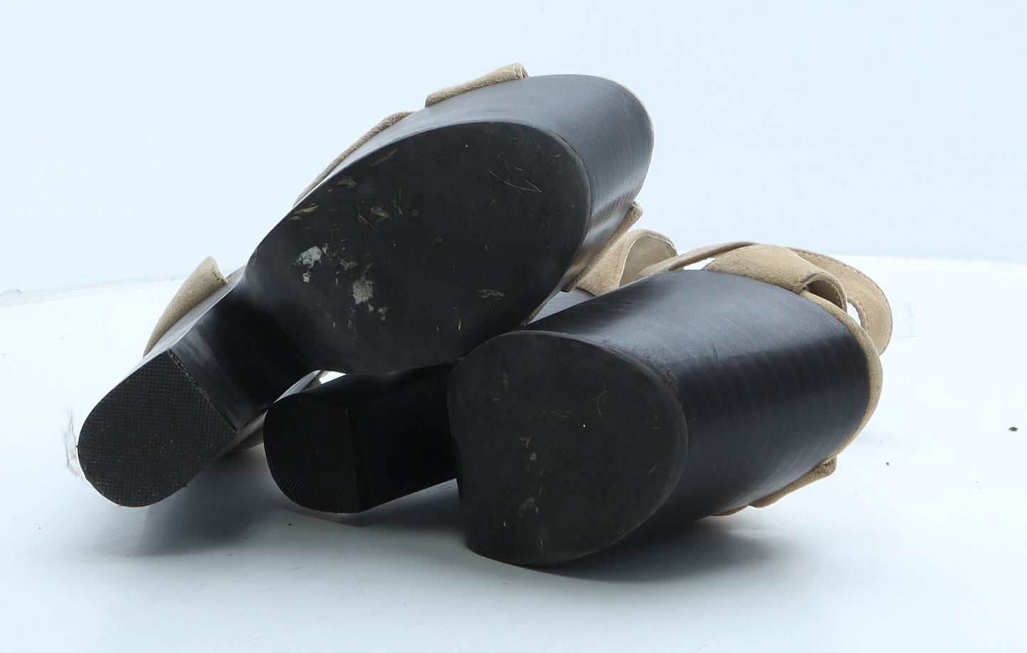 Topshop Womens Brown Suede Platform Heel UK 5