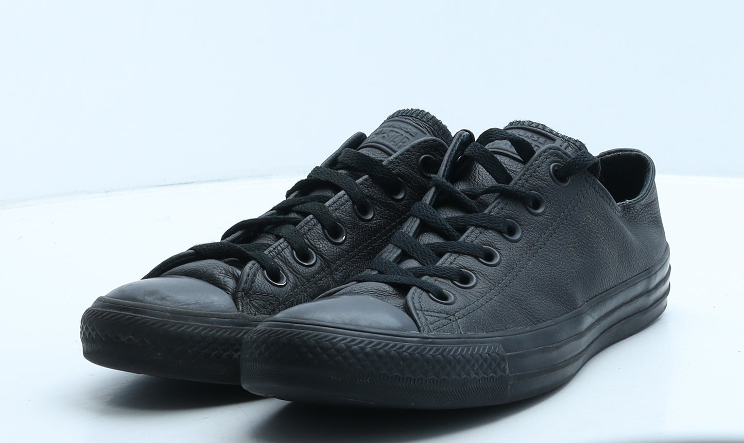 Converse Womens Black Leather Trainer UK 6.5 39.5