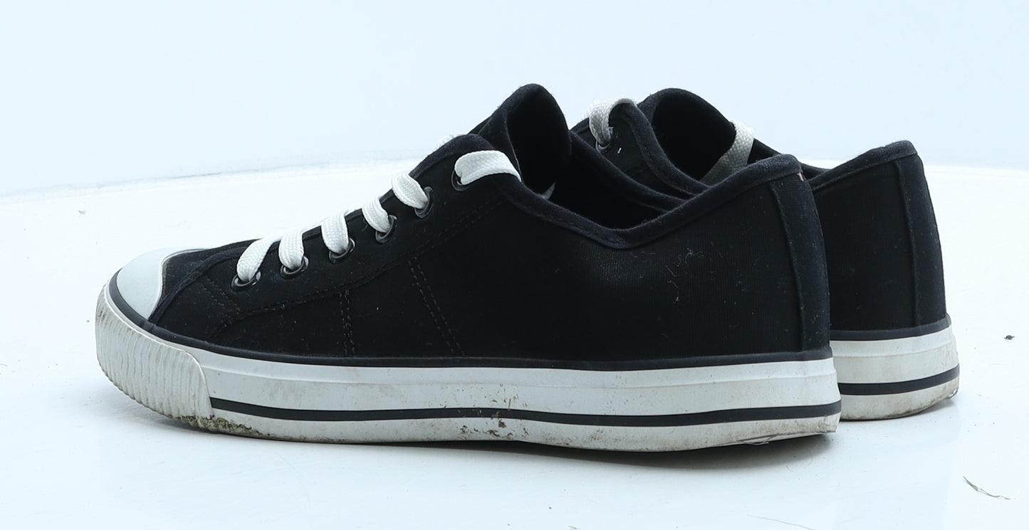 George Womens Black Fabric Trainer UK 8.5 40