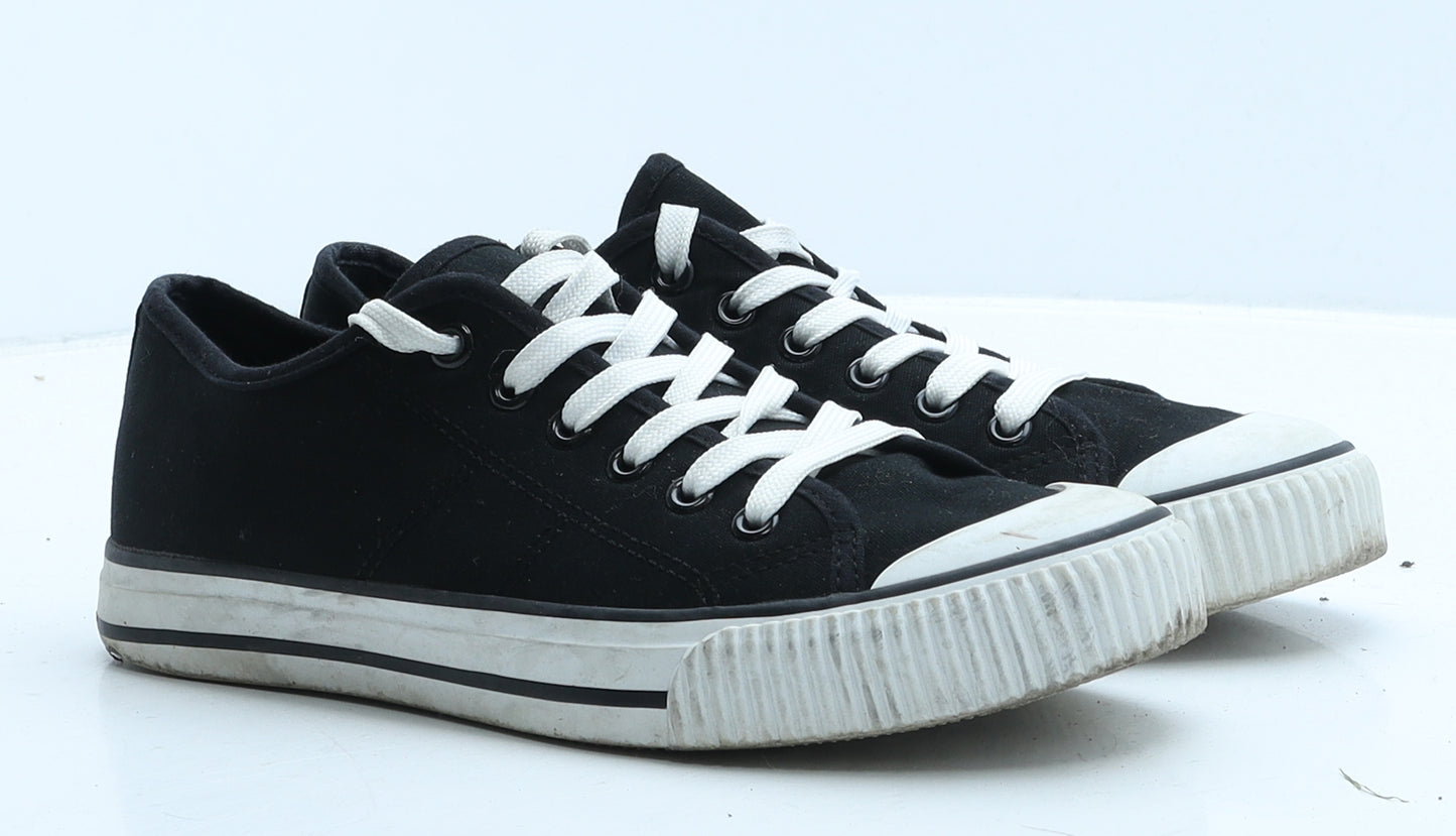 George Womens Black Fabric Trainer UK 8.5 40