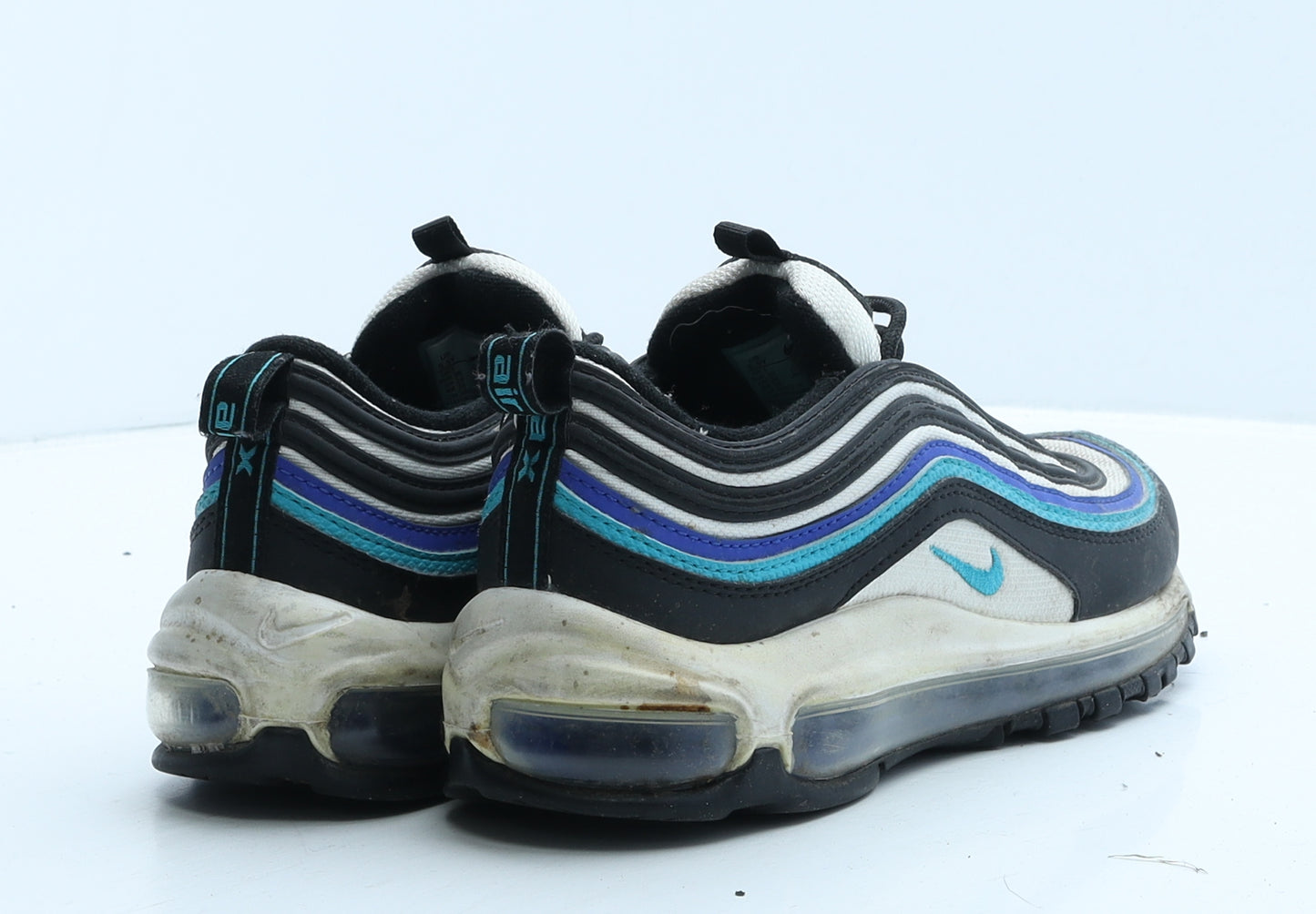 Nike Boys Multicoloured Striped Leather Trainer UK 5 38