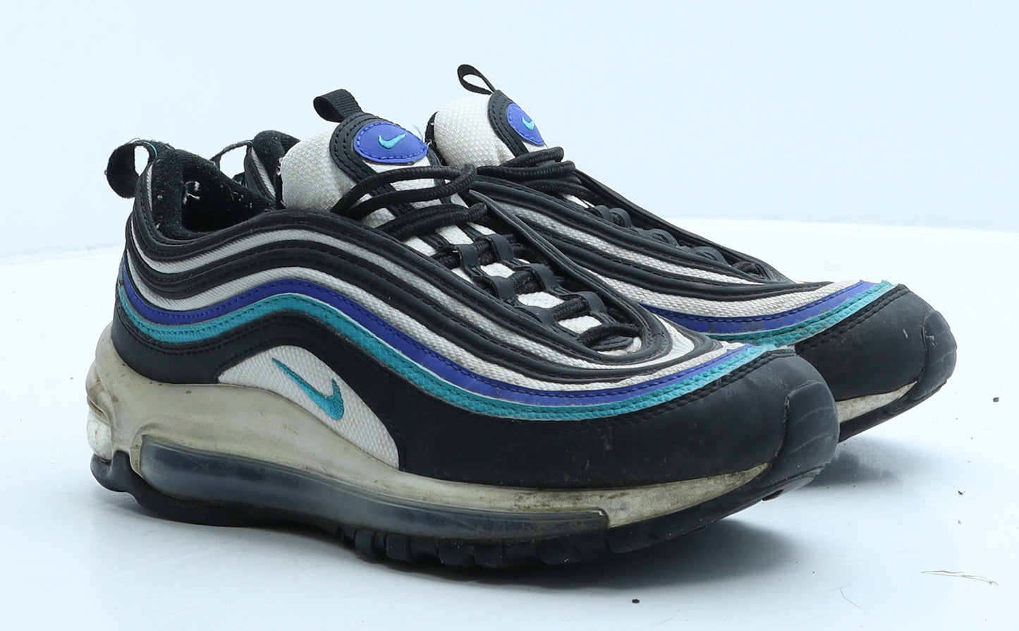 Nike Boys Multicoloured Striped Leather Trainer UK 5 38