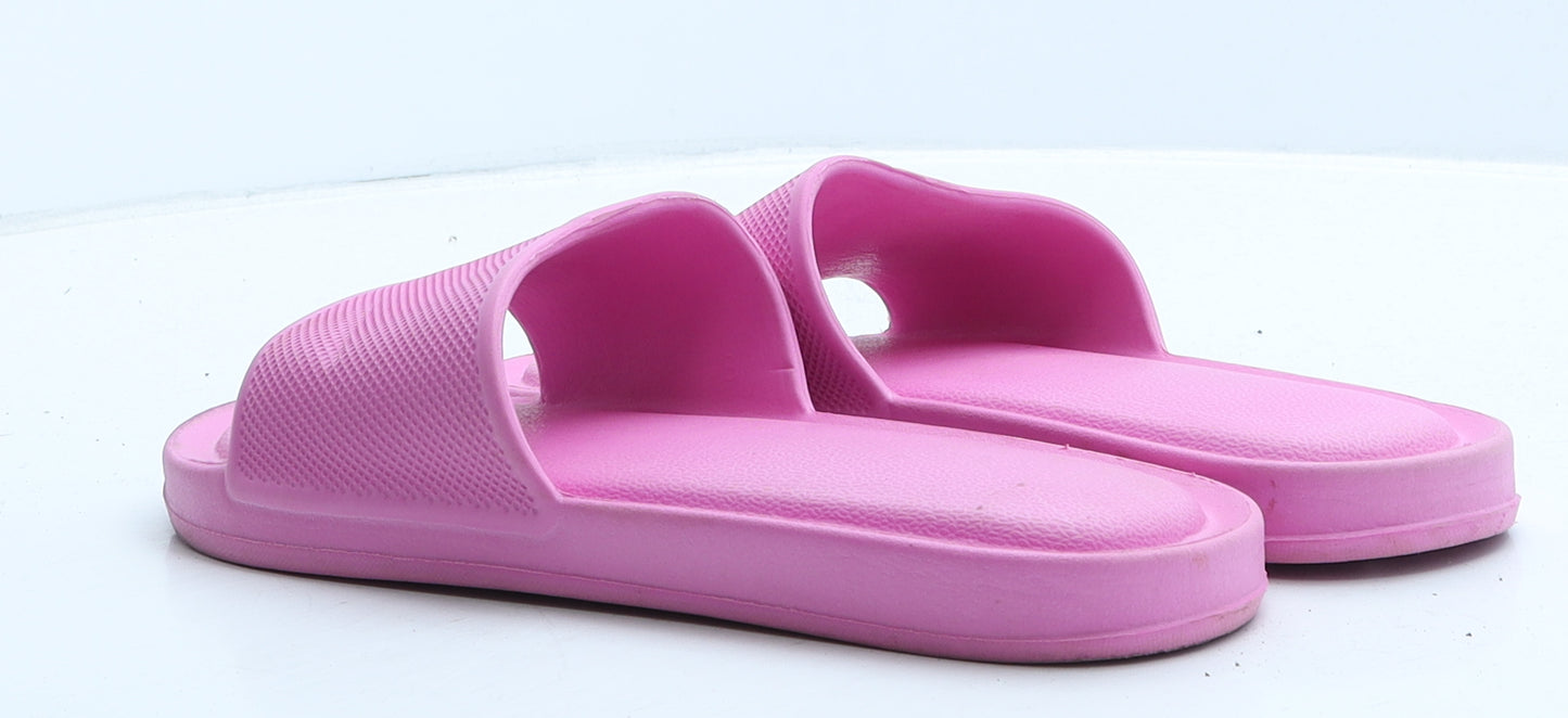Preworn Womens Pink Rubber Slider Slipper UK 39