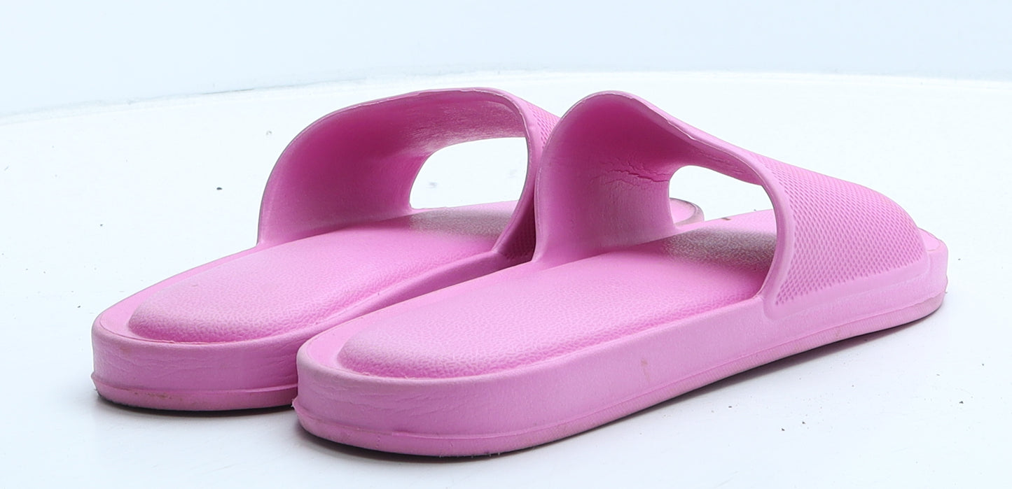 Preworn Womens Pink Rubber Slider Slipper UK 39