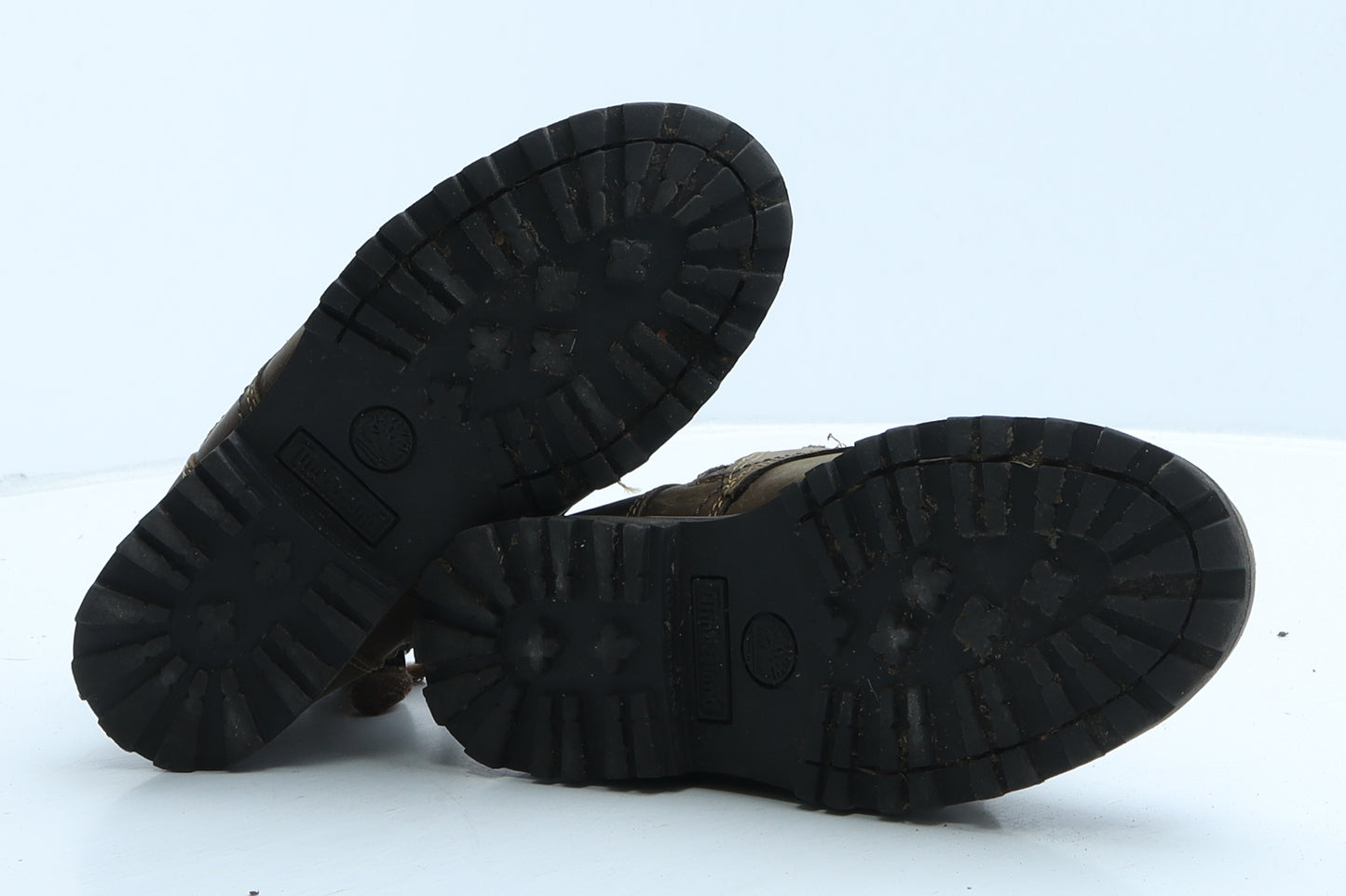 Timberland Boys Brown Leather Combat Boot UK 13 32.5