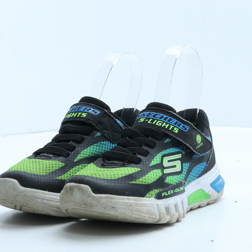 Skechers Boys Multicoloured Colourblock Fabric Trainer UK 11.5 29