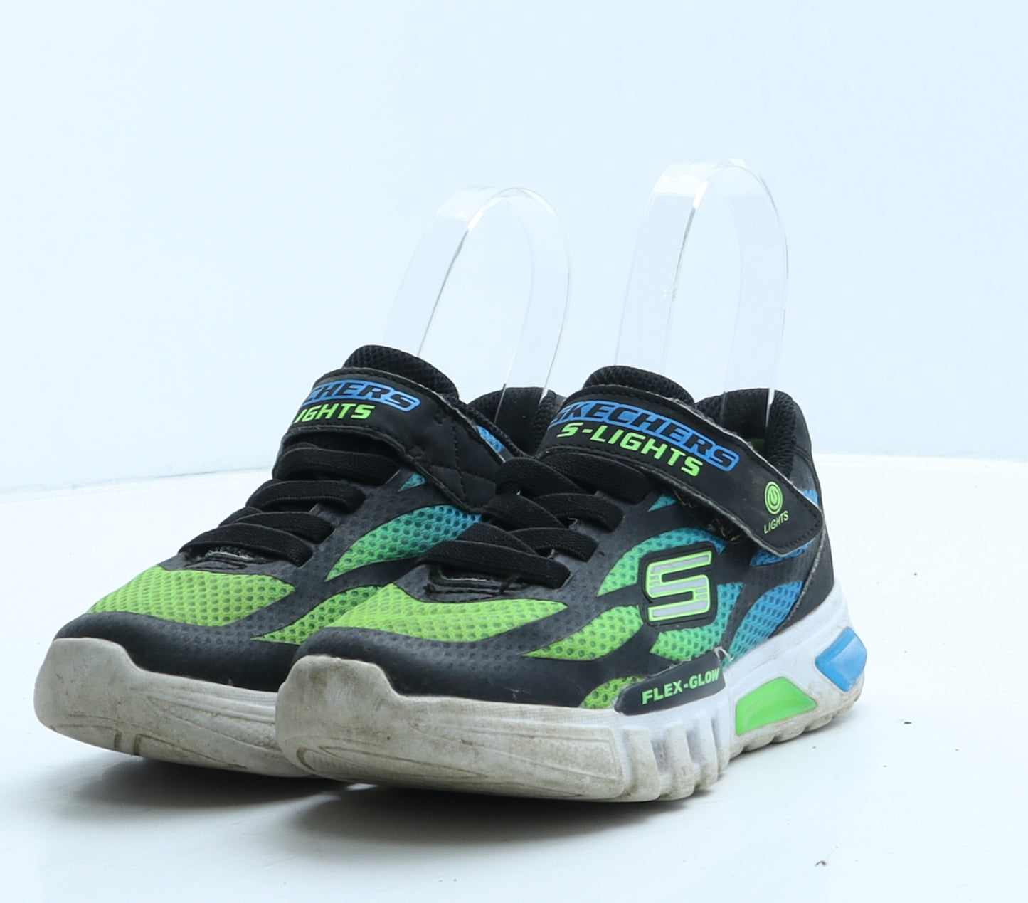 Skechers Boys Multicoloured Colourblock Fabric Trainer UK 11.5 29