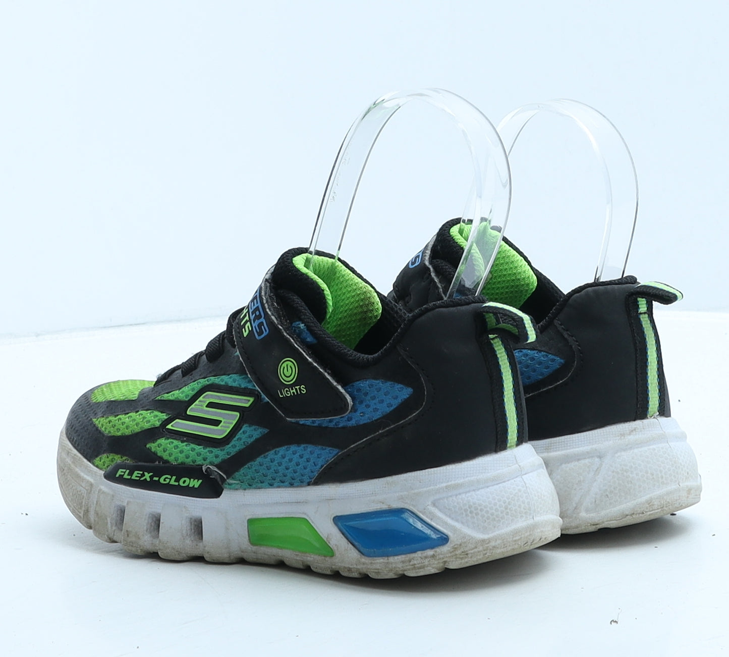 Skechers Boys Multicoloured Colourblock Fabric Trainer UK 11.5 29