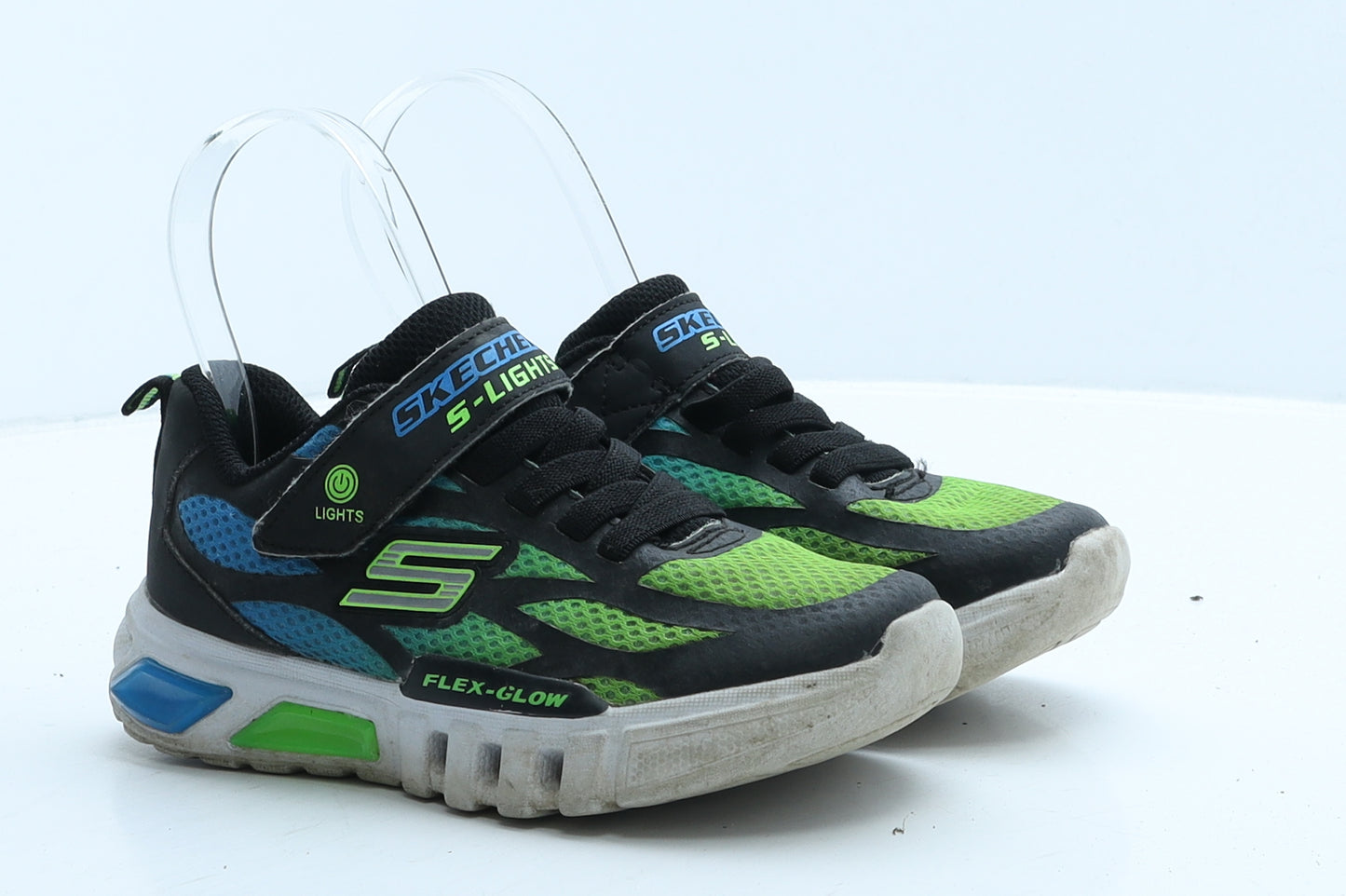 Skechers Boys Multicoloured Colourblock Fabric Trainer UK 11.5 29