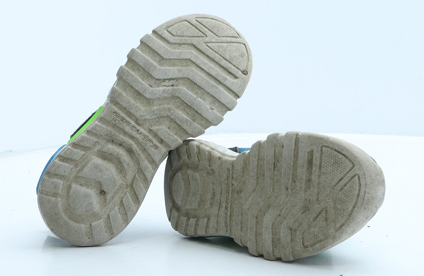 Skechers Boys Multicoloured Colourblock Fabric Trainer UK 11.5 29