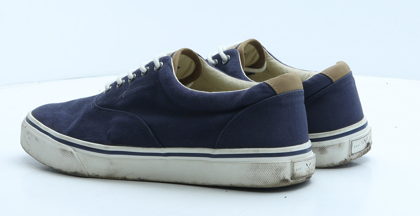 Marks and Spencer Mens Blue Fabric Trainer UK 9