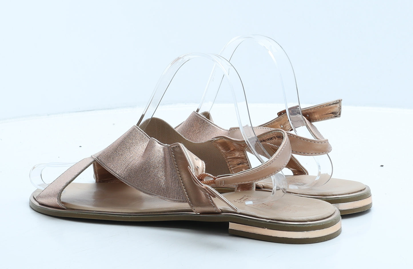 Primark Womens Gold Elastane Slingback Sandal UK 8 41