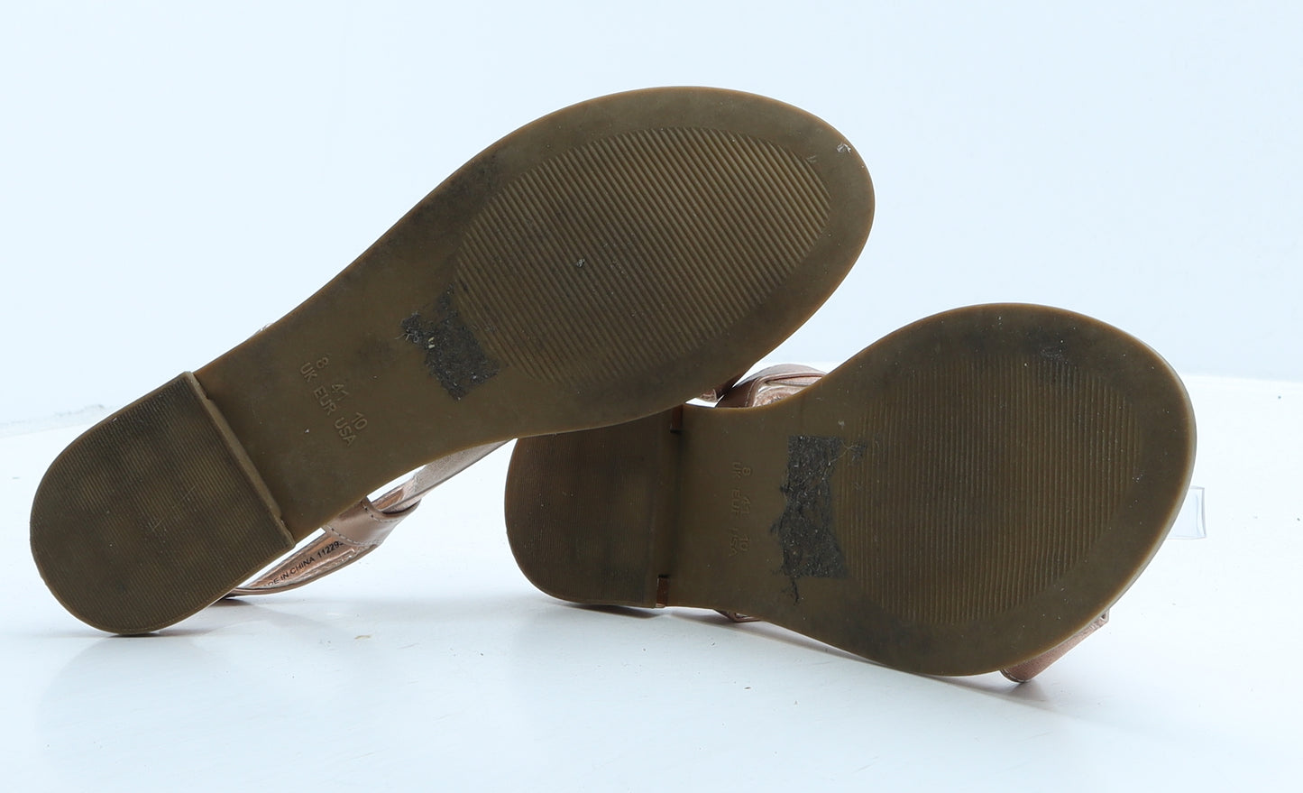 Primark Womens Gold Elastane Slingback Sandal UK 8 41