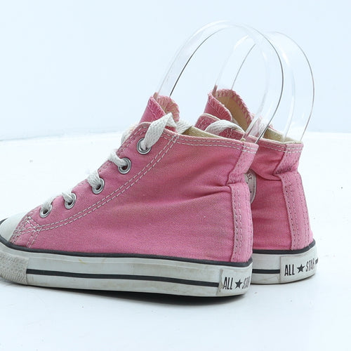 Converse Girls Pink Fabric Trainer UK 8