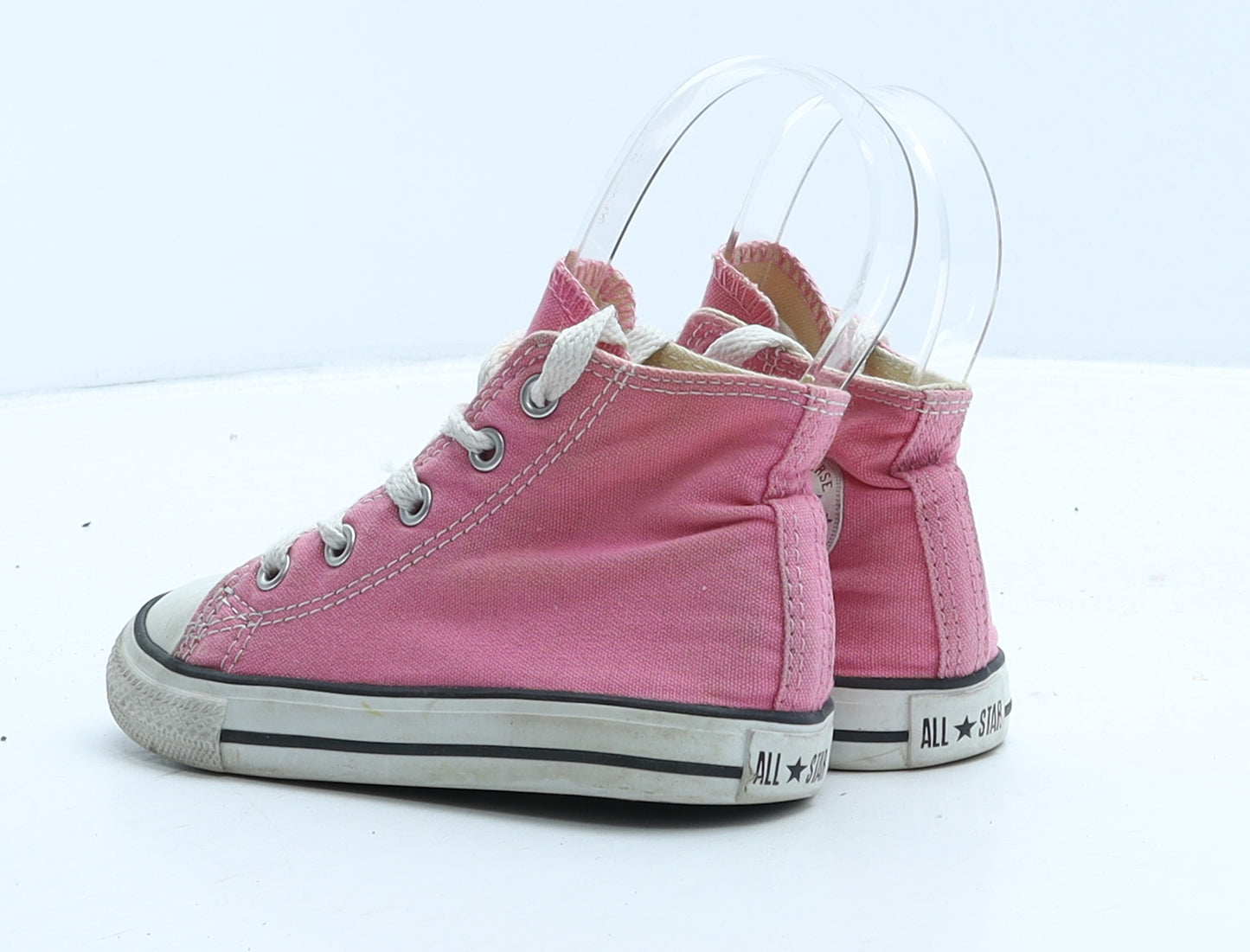 Converse Girls Pink Fabric Trainer UK 8