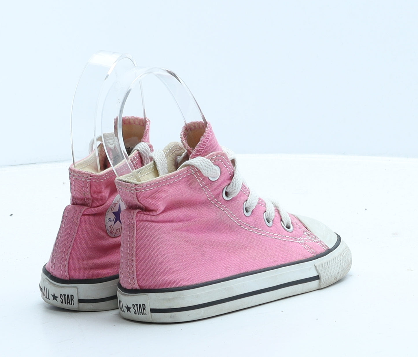 Converse Girls Pink Fabric Trainer UK 8