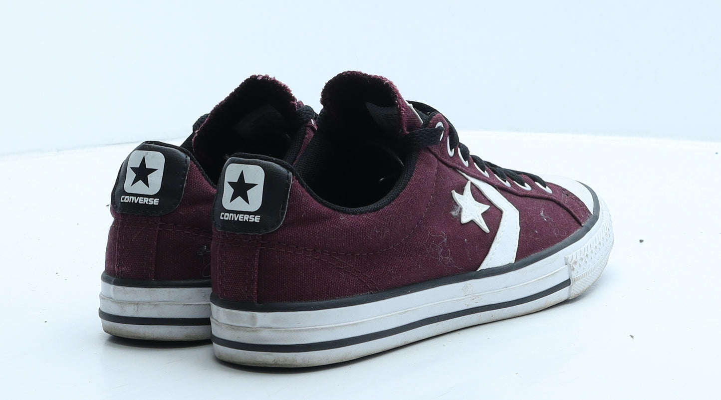 Converse Womens Red Fabric Trainer UK 4.5