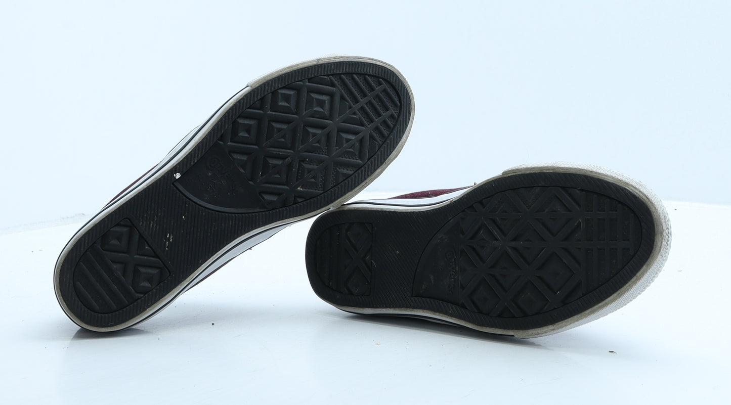 Converse Womens Red Fabric Trainer UK 4.5