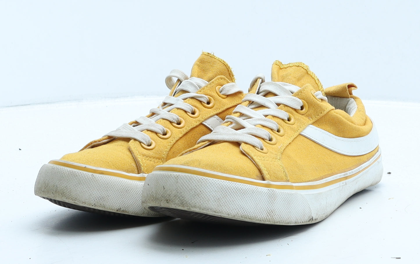 Primark Womens Yellow Fabric Trainer UK 4 37