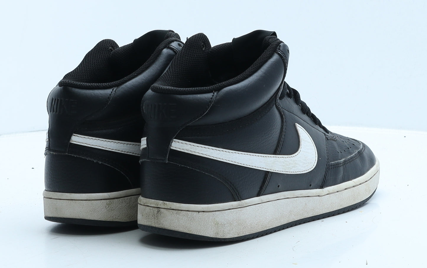 Nike Mens Black Geometric Leather Trainer UK 7 41