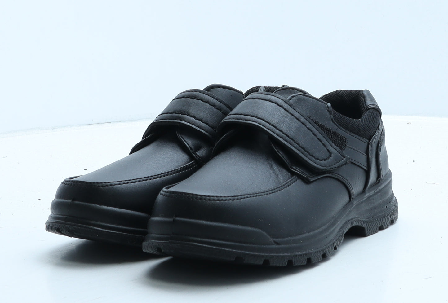 Trux Boys Black Leather Loafer Casual UK 13