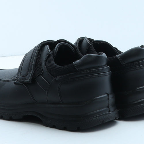 Trux Boys Black Leather Loafer Casual UK 13